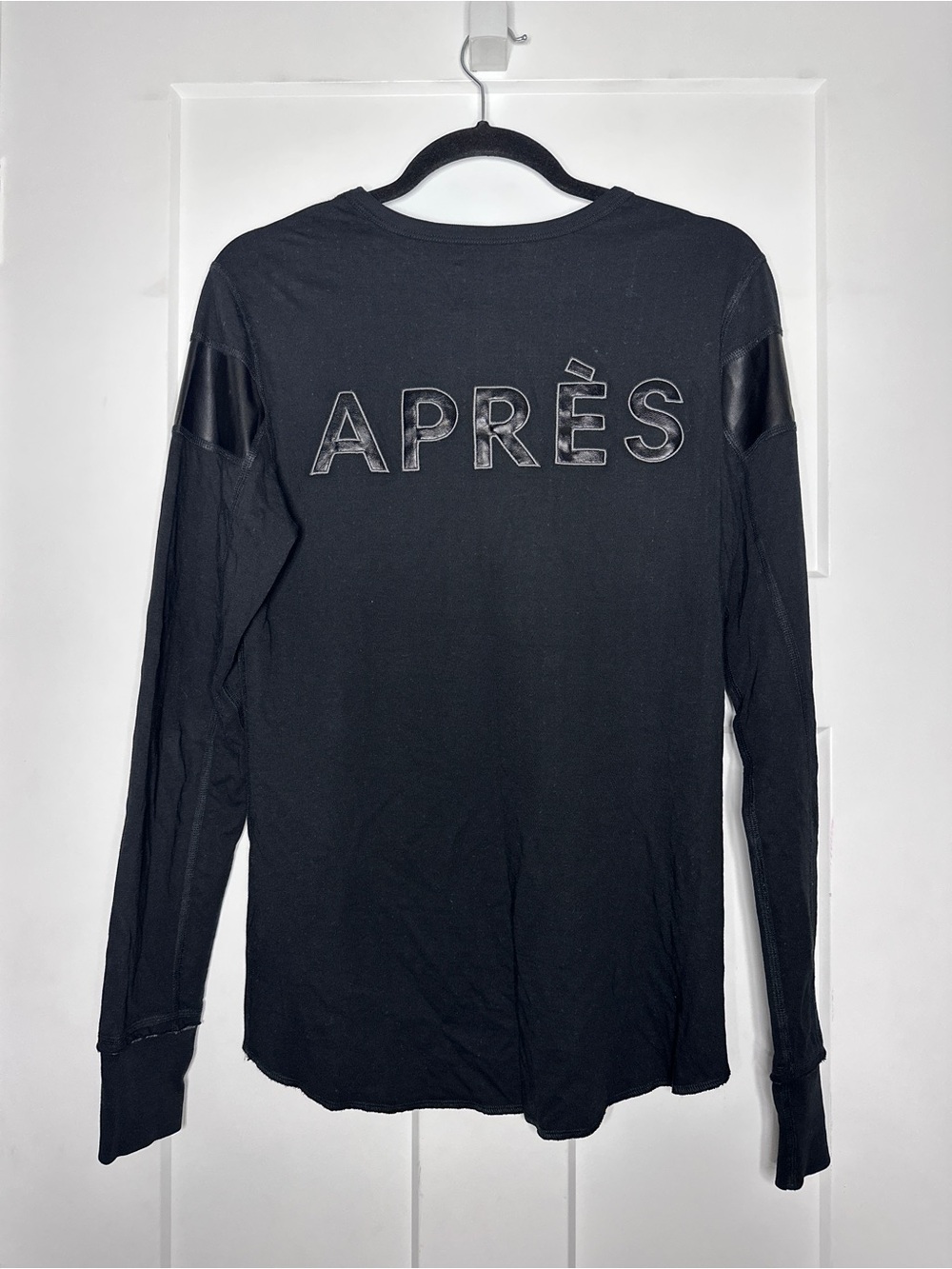 ALP N Rock Aprés Black Long-Sleeve Organic Cotton Blend Graphic Shirt